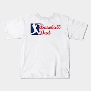 baseball dad, family baseball Kids T-Shirt